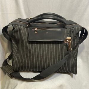 Vince Camuto Gray and Rose Gold Weekender Bag